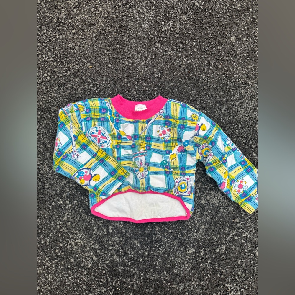 Vintage Colorful Plaid Kids Shirt